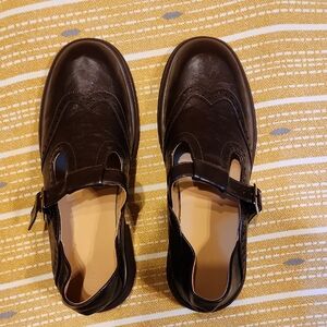 Dark Brown Mary Jane's